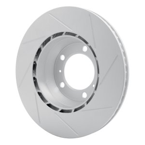 Porsche Panamera Brake Rotor (1) - Rear Right - R1 Concepts - Slotted GeoSPEC - `10-`20